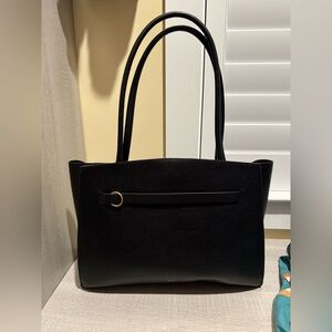 Oroton Black Leather Tote
